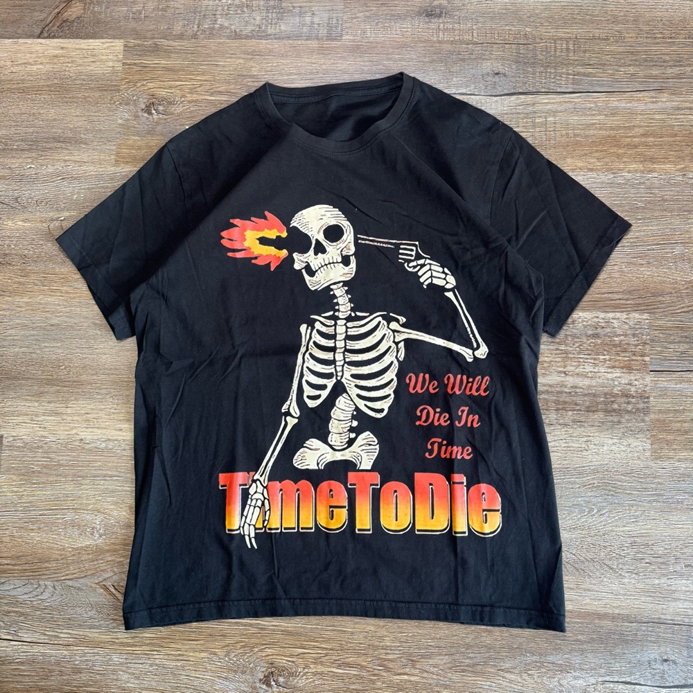Y2K‎ Skull “Time To die” Graphic T Shirt